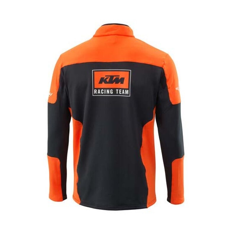 Hættetrøje KTM Team Halfzip sort-orange