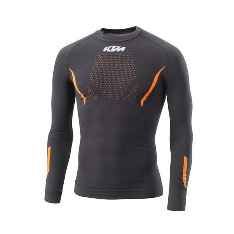 Funktionel T-shirt KTM Summer Performence Long sort-orange