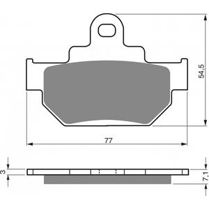 Brzdové destičky GOLDFREN AD