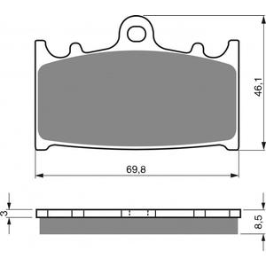 Brzdové destičky GOLDFREN S3