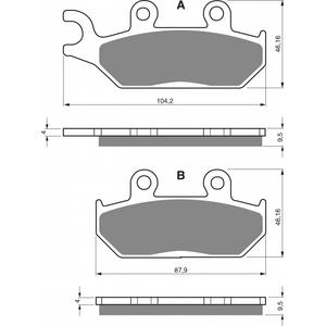 Brzdové destičky GOLDFREN S3