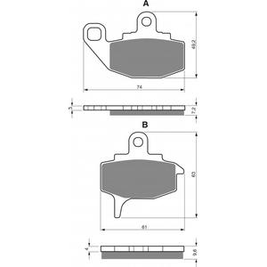 Brzdové destičky GOLDFREN S3