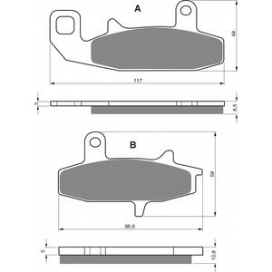 Brzdové destičky GOLDFREN S3