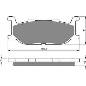 Brzdové destičky GOLDFREN AD