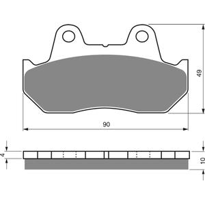 Brzdové destičky GOLDFREN AD
