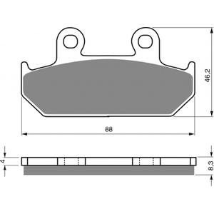 Brzdové destičky GOLDFREN AD