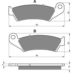 Brzdové destičky GOLDFREN AD