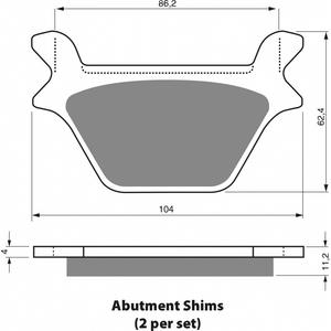 Brzdové destičky GOLDFREN AD