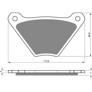 Brzdové destičky GOLDFREN S3
