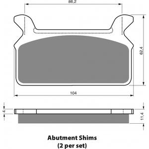 Brzdové destičky GOLDFREN AD