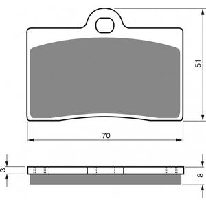 Brzdové destičky GOLDFREN S3