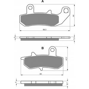 Brzdové destičky GOLDFREN AD