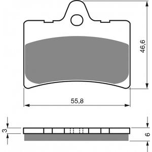 Brzdové destičky GOLDFREN AD