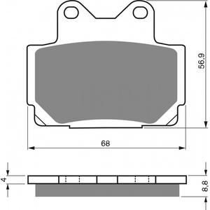 Brzdové destičky GOLDFREN AD