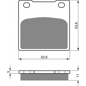 Brzdové destičky GOLDFREN AD