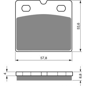 Brzdové destičky GOLDFREN AD