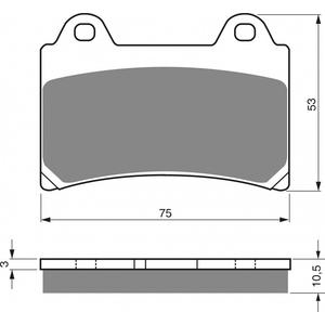 Brzdové destičky GOLDFREN S3