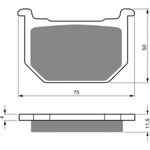 Brzdové destičky GOLDFREN AD