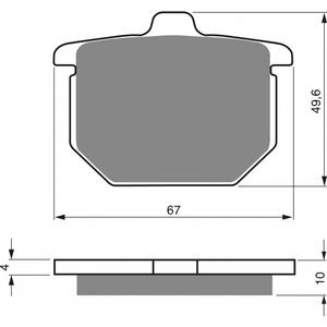 Brzdové destičky GOLDFREN AD