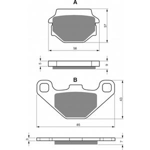 Brzdové destičky GOLDFREN AD