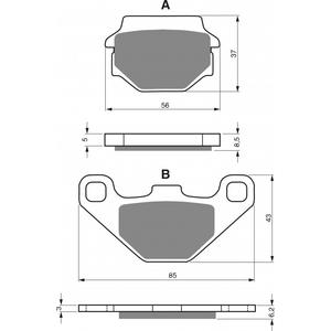 Brzdové destičky GOLDFREN AD