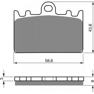 Brzdové destičky GOLDFREN AD