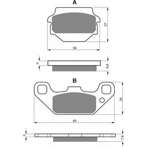 Brzdové destičky GOLDFREN AD