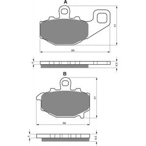 Brzdové destičky GOLDFREN AD