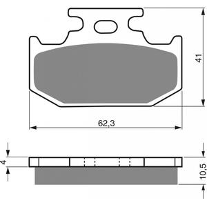 Brzdové destičky GOLDFREN AD
