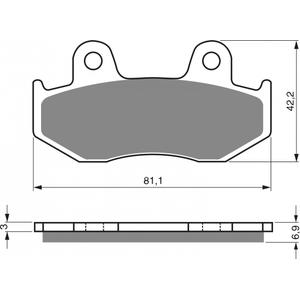 Brzdové destičky GOLDFREN AD