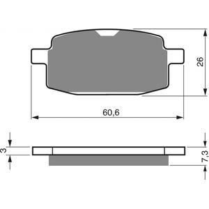 Brzdové destičky GOLDFREN K5