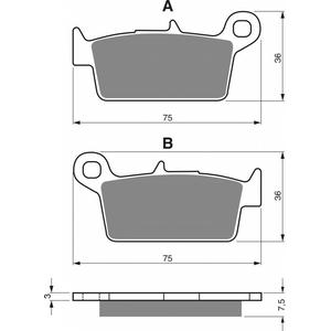 Brzdové destičky GOLDFREN S3