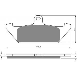 Brzdové destičky GOLDFREN S3