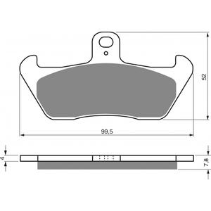 Brzdové destičky GOLDFREN K5