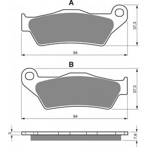 Brzdové destičky GOLDFREN K1