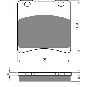 Brzdové destičky GOLDFREN K1
