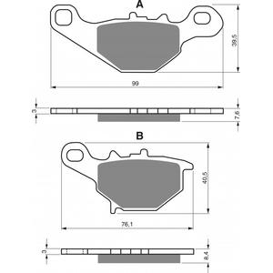 Brzdové destičky GOLDFREN K1