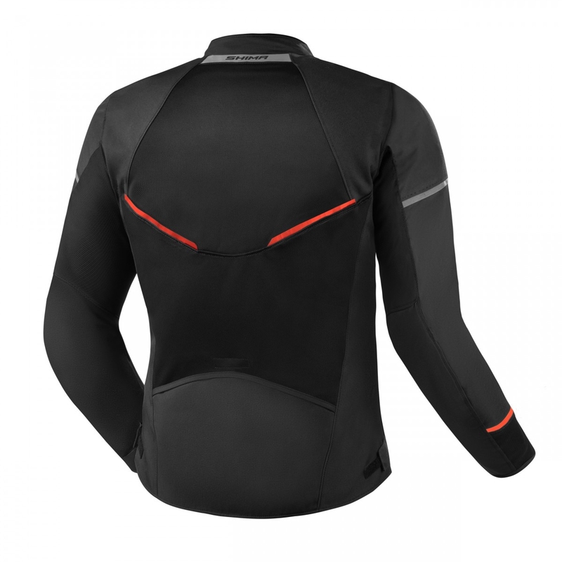 Motorcykeljakke Shima X-MESH 2.0 sort-rød