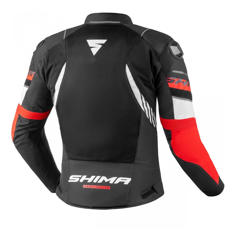 Motorcykeljakke Shima MESHPRO 2.0 sort-rød