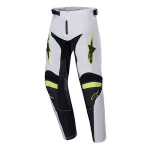 Alpinestars Racer Lucent Kids Motocrossbukser Hvid-Sort-Fluto Gul
