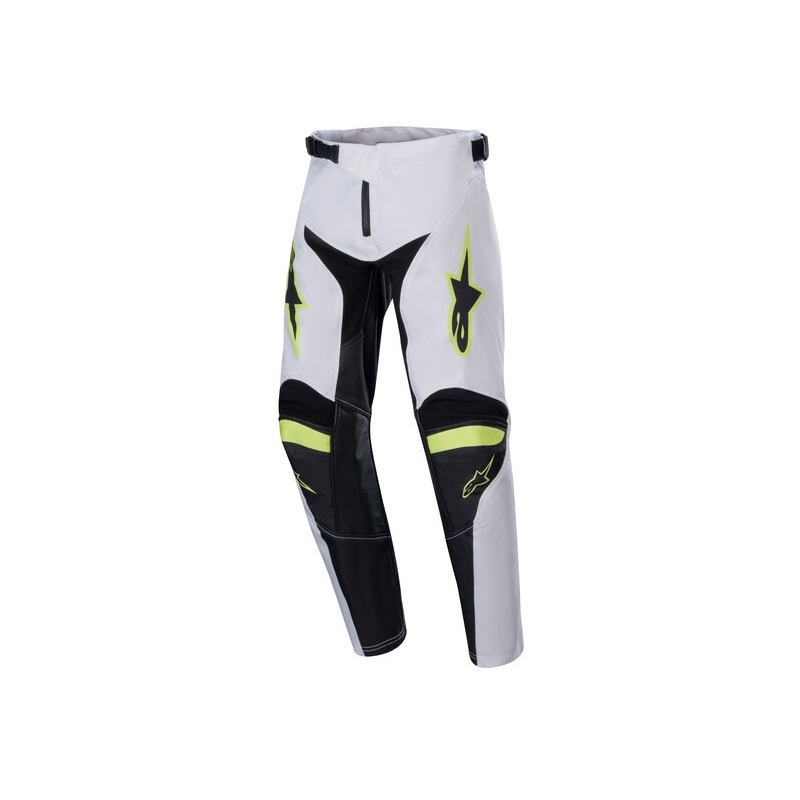 Alpinestars Racer Lucent Kids Motocrossbukser Hvid-Sort-Fluto Gul