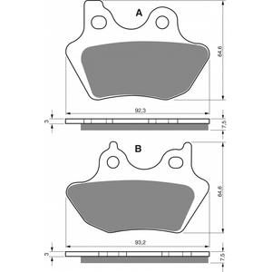 Brzdové destičky GOLDFREN S3