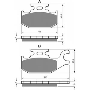 Brzdové destičky GOLDFREN AD