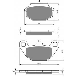 Brzdové destičky GOLDFREN S3