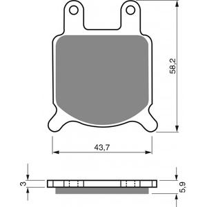 Brzdové destičky GOLDFREN AD