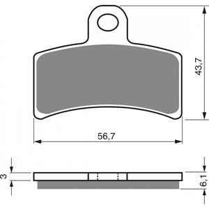Brzdové destičky GOLDFREN S3