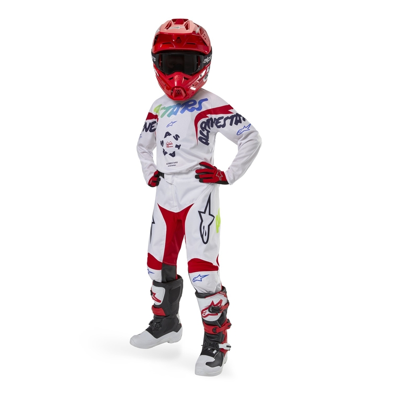 Alpinestars Racer Hana 2024 Motocross-bukser til børn Hvid og farve