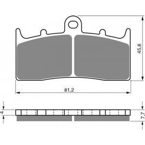Brzdové destičky GOLDFREN AD