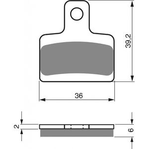 Brzdové destičky GOLDFREN AD