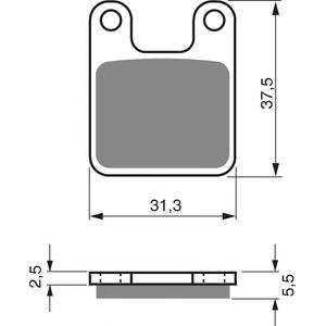 Brzdové destičky GOLDFREN AD